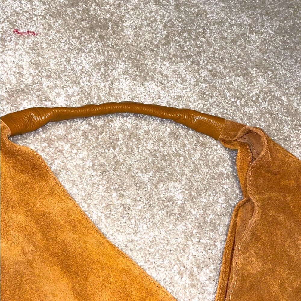 Brown Suede Shoulder Bag - Picture 5 of 12